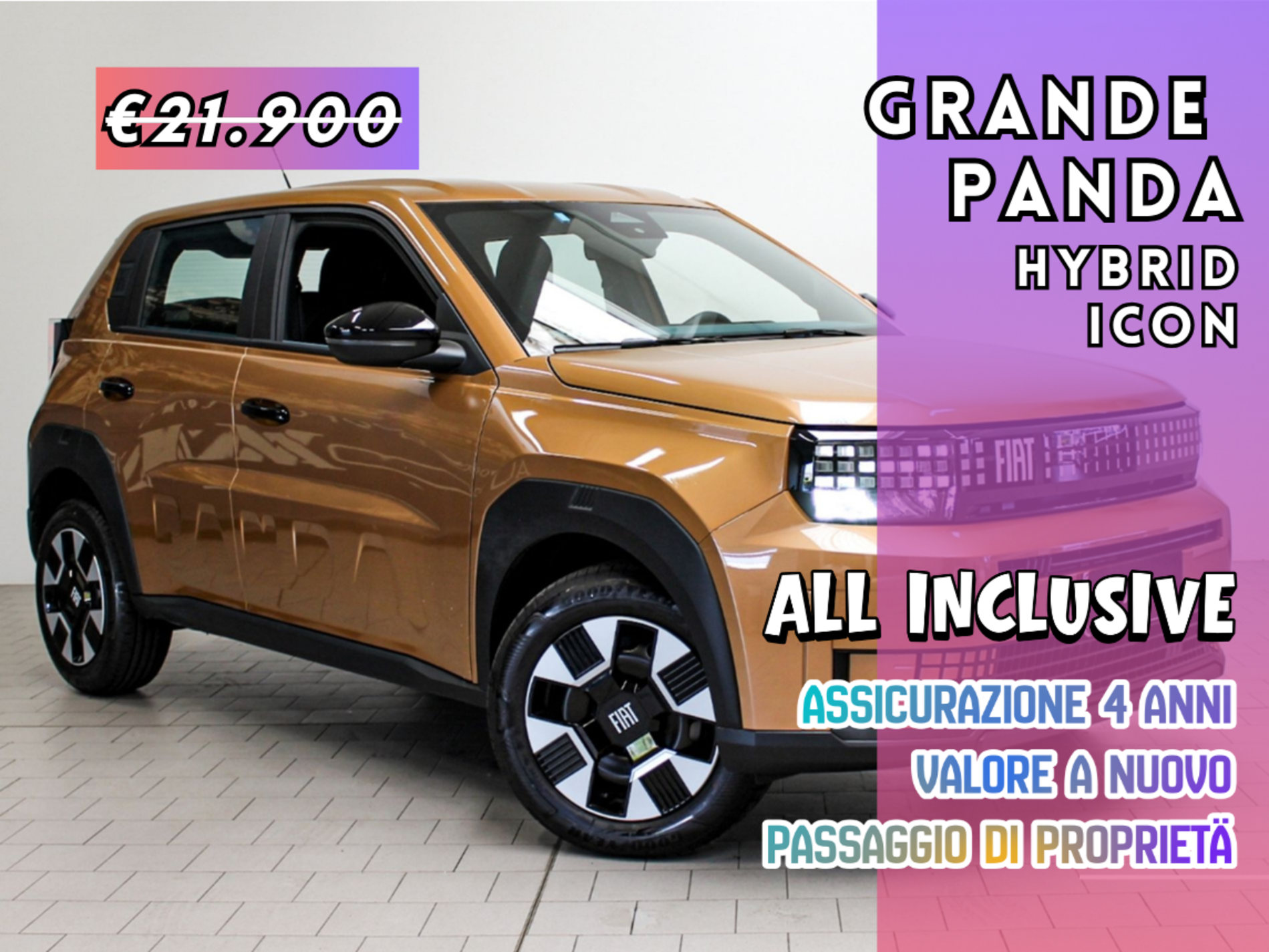 Grande Panda 1.2 hybrid Icon 110cv edct - Autoviemme