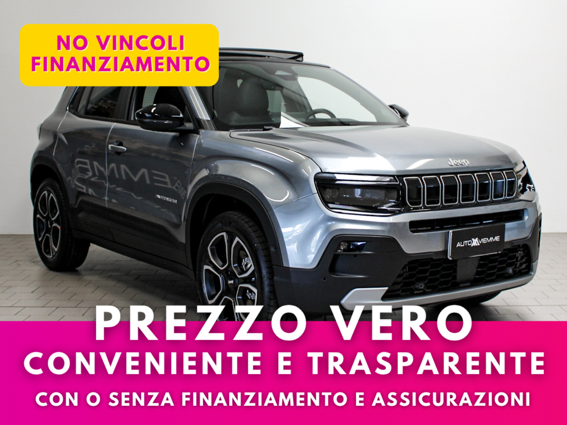 Jeep Avenger 1.2 turbo e-hybrid Summit 110cv edct6  - TETTO APRIBILE - Autoviemme
