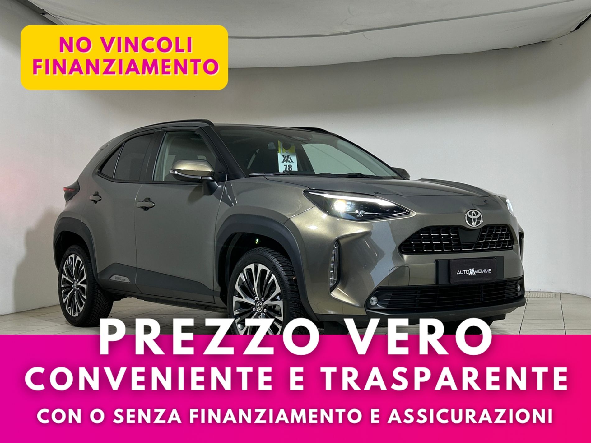 Yaris Cross Lounge 130 cv ufficiale 1 proprietario e 2 tagliandi pre-pagati - Autoviemme