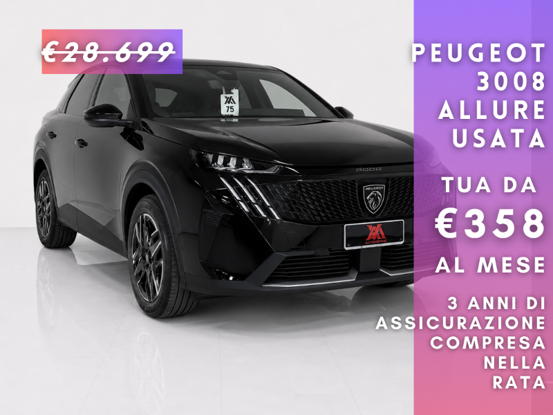 PEUGEOT 3008 3008 1.2 hybrid Allure 145cv e-dcs6 - Autoviemme
